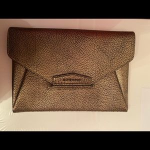 *SOLD* Givenchy Large Antigona Bronze Envelope Clutch